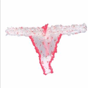 Victoria’s Secret frilly rose thong panty